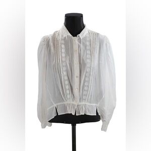 The Kooples White Lace Blouse